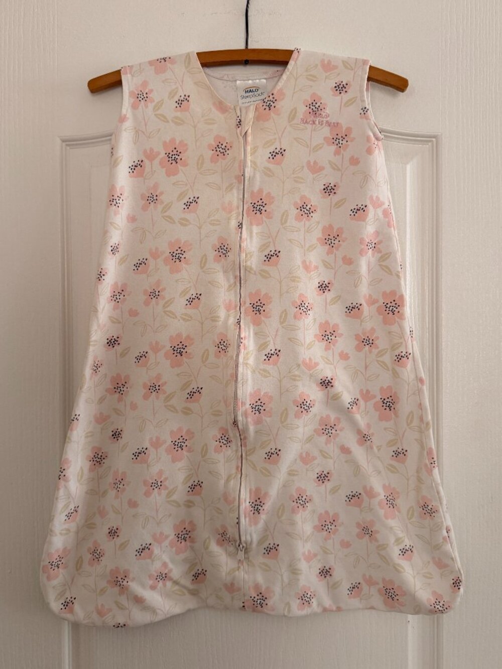 Halo Sleep Sack Blush Wildflower Print - Size L (12-18 Months)